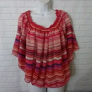 Myth multicolor women's size 1X top